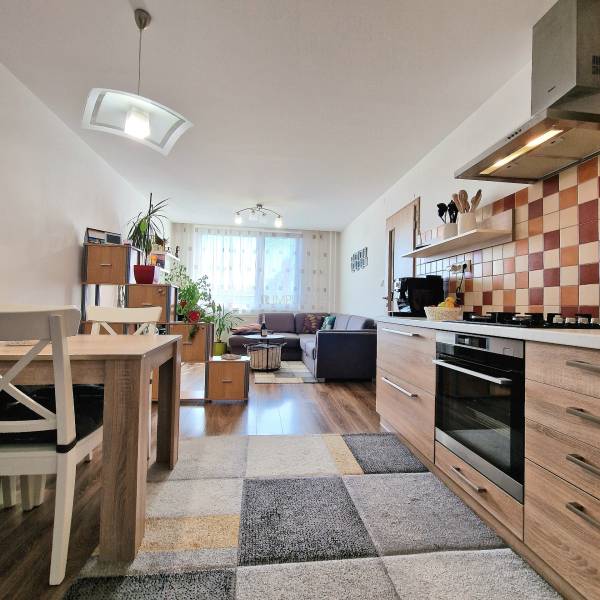 obývačka s kuchyňou