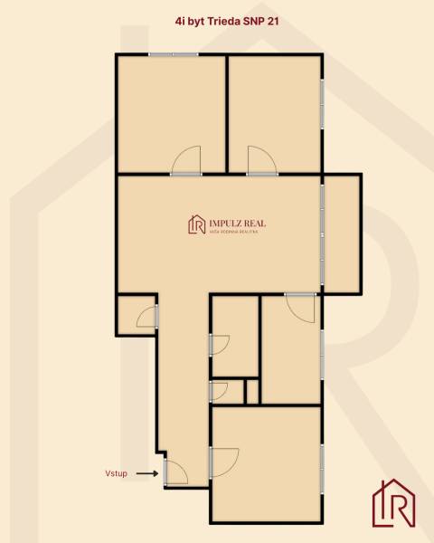 4i byt Trieda SNP pôdorys