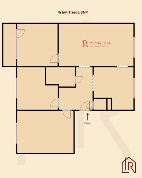 pôdorys 4i byt Šafárikova trieda