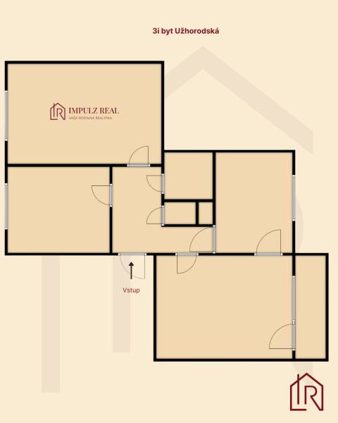 Pôdorys 3i byt Užhorodská