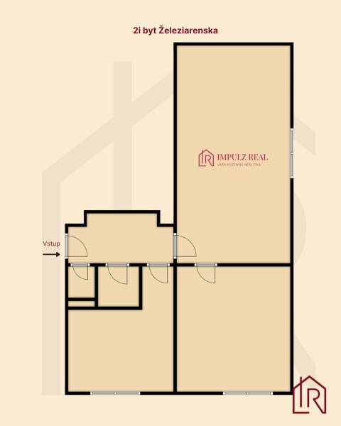 2i byt Šaca Železiarenská pôdorys